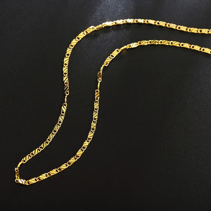 Gold Chain Necklace / Collier Chaîne Or