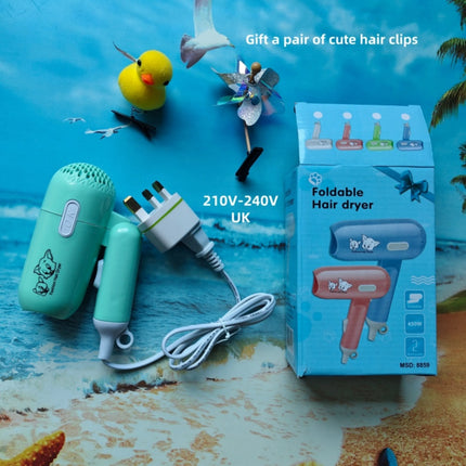 Children's Foldable Hair Dryer 450w Power, High Air Volume, Quick Drying, Student Dormitory, Convenient For Home Use And Travel