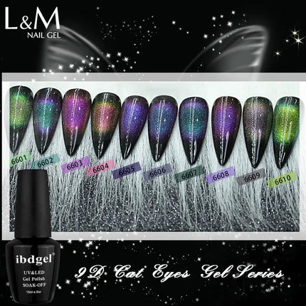 Ibdge15ml Nail Gel Polish 9D CAT EYE GEL SERIES Varnis Semi Permanent UV Gel Nail Art Gel