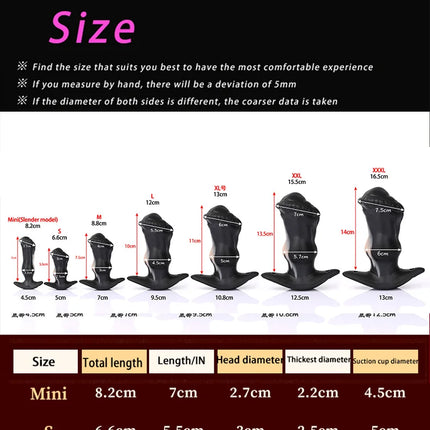 Nothosaur Soft Silicone Anal Plugs Beginner Anal Stimulator Trainer Sex Play Toy for Women Couples G-spot Massage Sex Products