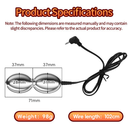 New Bipolar Electric Shock Anal Plug Vestibular Male and Female Metal Anal Plug SM Remote Electric Shock Stimulator Sex Toys 18+