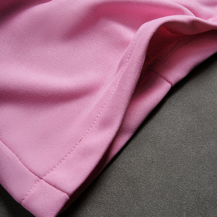 Men's Spring & Summer Casual Fashion Pants, Stylish Color-Block Trousers, High-Street Pink for Daily Wear
