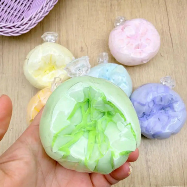 ！@Squishy Stress Balls slow rebound wax skin squeeze toy for Kids Adult Quiet Sensory Fidget Toy Soothing Relieving Stress