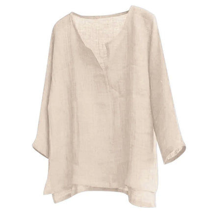 New Men's Summer Spring Long Sleeve Loose Solid Color Casual Long Sleeve Cool V-neck Shirt Tops Size S-5XL