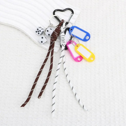 HOT Original Designed Nylon Woven Rope Keychain With Baseball Decor Sporty Style Bag Pendant DIY Trendy Fashion Pendant Gifts
