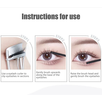 Iron Wand Mascara,Metal Mascara Wand, Curling Metal Rods Mascaras Black, Waterproof Natural Length Slender Building