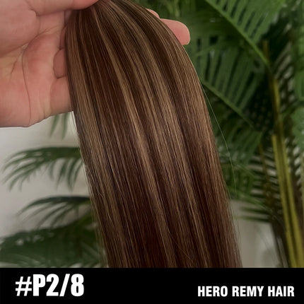 Remy Human Hair Bundles Genius Hair Weft Straight Brazilian One Donor Natural Color Human Hair 50G Women Hair Weft 16-24 inch