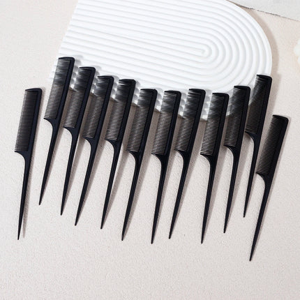 12 piece mouse tail comb set, hair dye comb, pointed tail comb, suitable for hair salons and home use,special for real hair wigs peines para el cabello