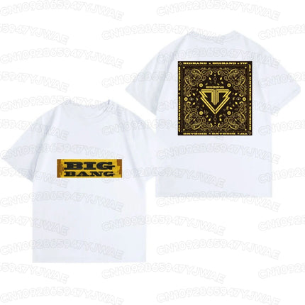Summer Men's Women's Bigbang 20th Anniversary Concert T-Shirt G-Dragon fans Short Sleeve  Casual T-shirt Tops
