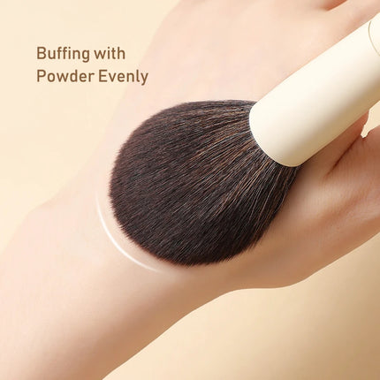 13-Piece Vegan Makeup Brushes Set - Fluffy Synthetic-Soft Bristles Eye & Face Cosmetics Kit with Nano-Fiber Handles