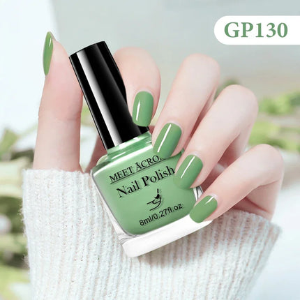 8ml Water-Based Nail Polish 48 Colors Long Lasting Quick Drying No Need of Lamp to Cure Nail Supplies Vernis for Nails Manicure