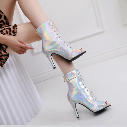 Women's Dance Shoes Ladies Latin Ballroom Dance Boots   Dance Shoes Boots Girls Sexy Stiletto Heels Fashion Salsa Party  Shoes