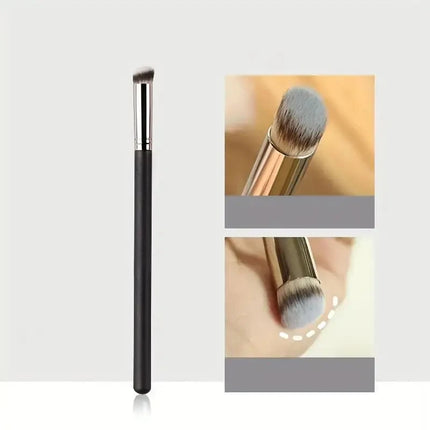 Arc-shaped Flat-head Ultra-thin Foundation Brush, Paint-free And Traceless Foundation Liquid Brush, Professional