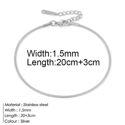 Stainless Steel Delicate Anklet for Women Gold Color Chain Anklet Bracelets on The Leg Do Not Fade Anklet Jewelry Women 2025 new