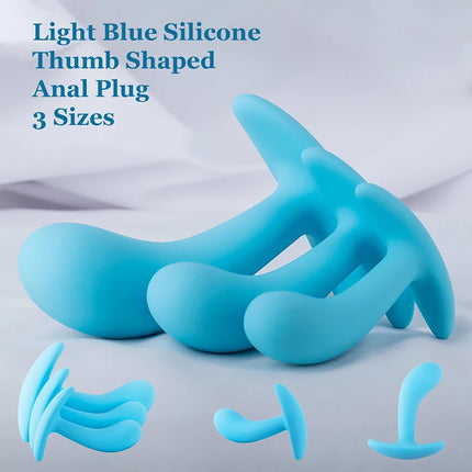 Thumb Shaped Silicone Anal Plug for Woman Men 3 Sizes Butt Plug Anal Dildos Analplug Sexy Toys Adult Toys Anal Toys Sex Toys