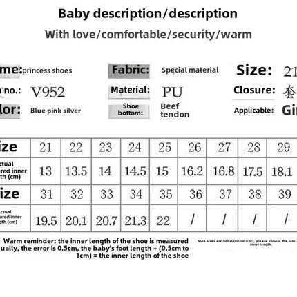 Children's 2025 new single shoe girls' fashion show sequined crystal shoes baby Baotou fashionable soft soled princess shoes