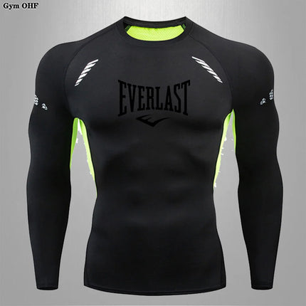 Men's Fit T-shirt Heat Dissipation Tight Fitting Skin-Friendly Athletic Compression Fitness Tee Ultra Thin Quick-drying GYM Tops