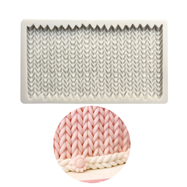 Knitted Sweater Silicone Sugarcraft Mold Cupcake Baking Fondant Cake Decorating Tools