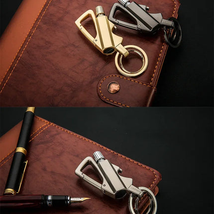 2026 New Multifunctional Match Kerosine Lighter Keychain Outdoor Waterproof Portable Igniter Smoking Accessories Gift Wholesale