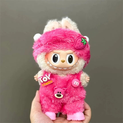 For Labubu Doll 15 17cm Outfit Clothing Cartoon Disney Mickey Minnie Mouse Zootopia Judy and Nick Stitch Goofy Cosplay Clothes ﻿