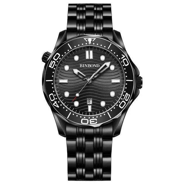 BINBOND Top Brand Casual Fashion Ultra-thin Seahorse Series Quartz Men's Watches 30M Waterproof Luminous Sports Men's Watches