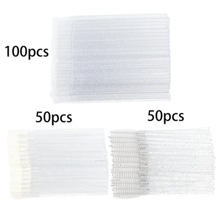 200pcs Disposable Brushes Set Mascara Wands Lip Brushes Microbrush Applicator Swab for Eyelash Extension Eyebrow Makeup Tools