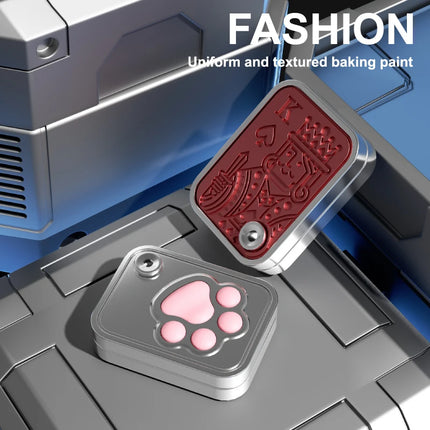 New product children's cat grab push card decompression toys pop bubble sound rotating fingertip spinning adult pressure relief