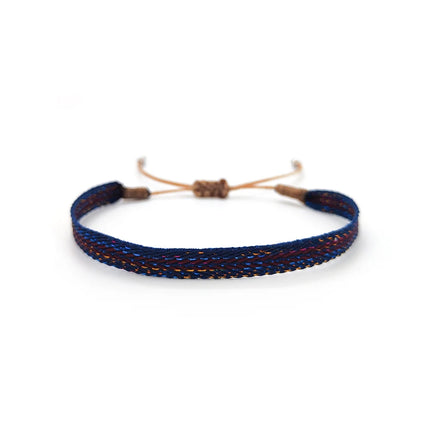KKBEAD Colombia Bracelet Cloth Fabric Bracelets for Women Men Handwoven Braided Wristband Gift Wholesale Boho Friendship Jewelry