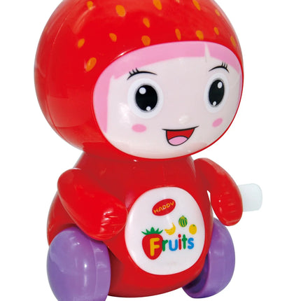 New Clockwork Toy Cartoon Winding Creative Cute Fruit Doll Cart Small Animal Gift
