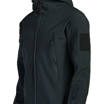 Military Shark Skin Soft Shell Jackets Men Tactical Windproof Waterproof Jacket Men Army Combat Jackets Mens Hooded Bomber Coats