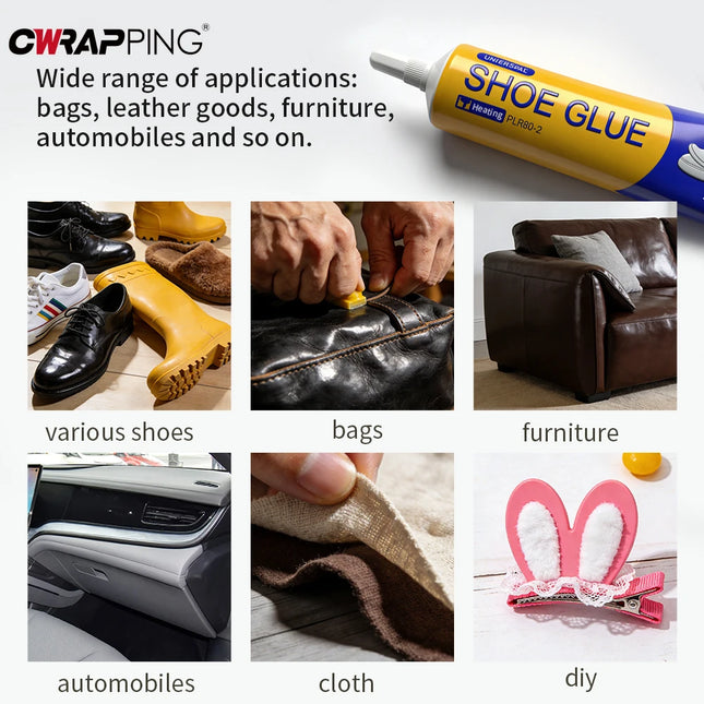 60ml Super Glue for Very Strong Shoes 1/2/3/5PCS for Sneakers Boot Leather Fast Repair Diy Transparent Liquid Glue Universal
