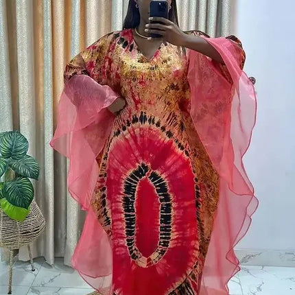 African Women Dresses Traditional African Clothing Ankara Clothing Middle Eastern Vintage Robe Tunic Muslim Kaftan Maxi Dress