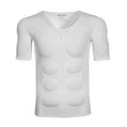 S [weight 45kg-55kg ] / Seamless white short-sleeved abdominal muscles (10th generation muscles are removable)