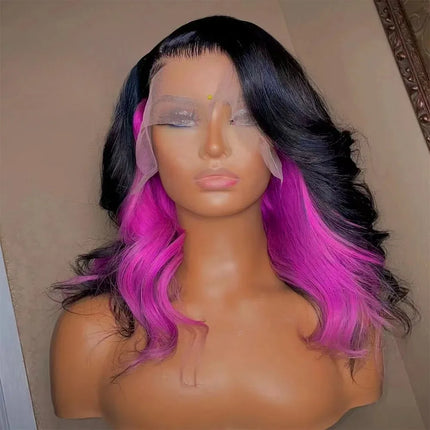 613 Blonde Wig 13x4 HD Short Bob Body Wave Lace Front Wig Synthetic Pre Plucked Glueless Daily Wear Cosplay On Clearance Sale