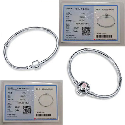 NEW 100% S925 pure silver Spider Man snake bone bracelet, suitable for original DlY bracelet, women's fashionable jewelry gift