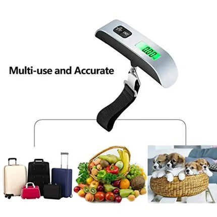 50kg 10g Digital Scale Electronic Balance Kitchen Luggage Hanging Scale Weight Suitcase Travel Scale Baggage Bag Weight Tool