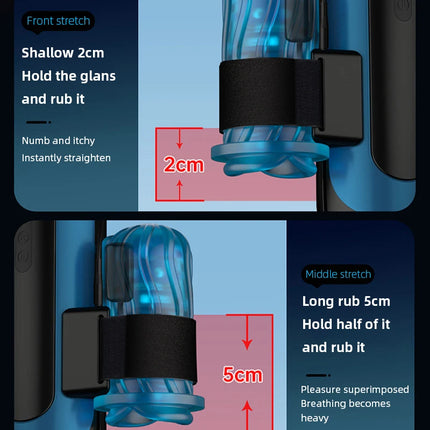 Automatic Male Masturbator Cup with Handle Phone Holder Penis Pump Sex Machine Stroker Adult Sex Toys for Men