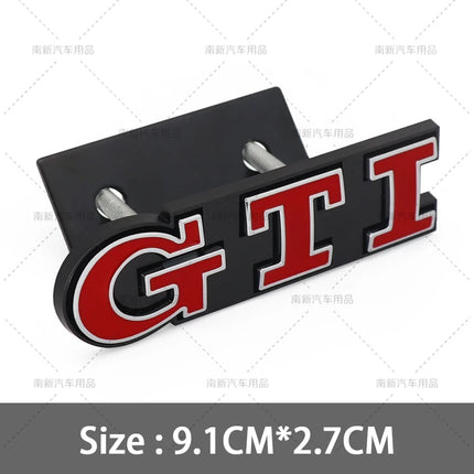 3D Metal GTI Grill Emblem Car Front Hood Stickers For VW Volkswagen Sagitar Magotan Polo Santana Lavida Gran Lavida Lamando Golf