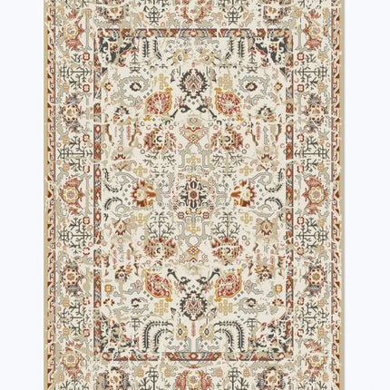 Tapis de style rétro américain pour chambre à coucher Grand tapis de salon Décoration Tapis antidérapant Lavable Tapis de sol de salon Tapis doux pour la maison