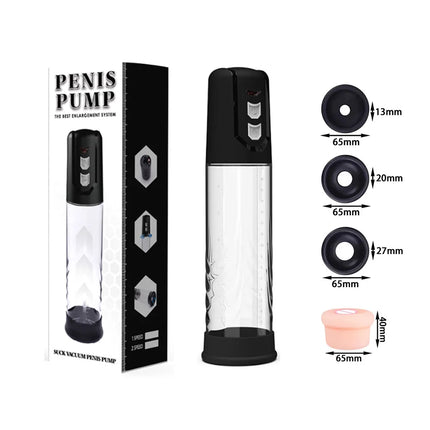 Electric Penis Pump Penis Enlargement for Men Extend Pump Penis Extender Male Masturbator Dick Vacuum Pump Adult Goods Sex Toys