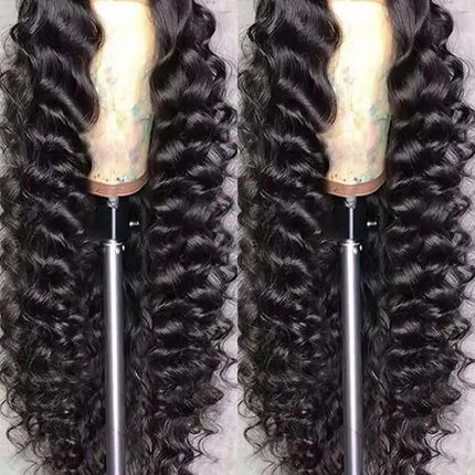 40 42 Inch HD Loose Deep Wave 13x6 Lace Front Human Hair Wigs Brazilian Curly Water Wavy 13x4 Lace Frontal Wigs For Women 250%