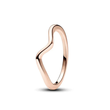 2025 Wholesale Rose Gold Color Spring Daisy Flower Ring Rings Size 6 7 8 9 For 925 Sterling Silver Jewelry