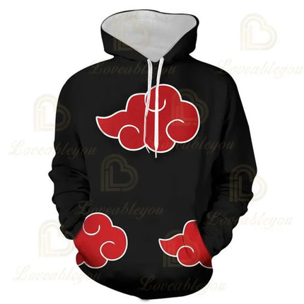 3D Kids Naruto Print Hoodie Kakashi Hatake Sasuke Hooded Pullover Cosplay Harajuku Casual Tracksuit Cool Autumn Hoodie Tops