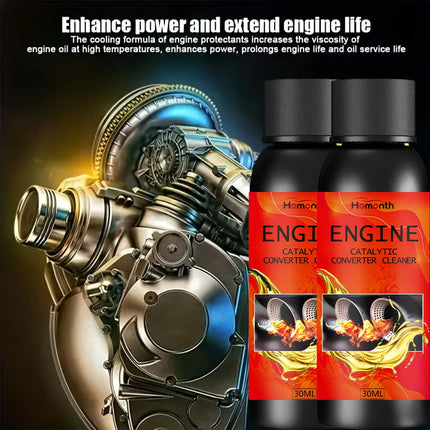 Nano Red Smoke Engine Anti-Wear Protector & Noise/Vibration Reducer - Heavy-Duty Cylinder Repair Oil Additive