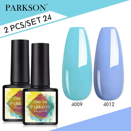 Parkson 2/3pcs Matte Top Coat Gel Nail Polish Kit Base Top Coat Set UV LED Nail Art Manicure Polish Primer Soak Off Nail Gel Set