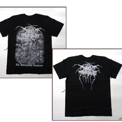 DARKTHRONE Underground Norwegian Black Metal Thai Band Breathable Men's and Women's Short-sleeved American T-shirts