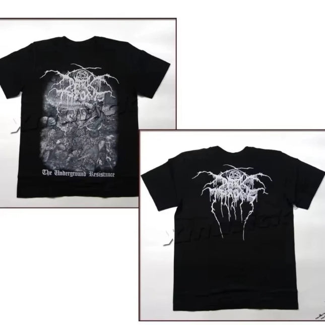 DARKTHRONE Underground Norwegian Black Metal Thai Band Breathable Men's and Women's Short-sleeved American T-shirts