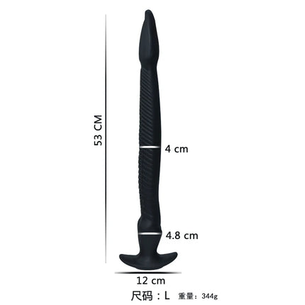 Eel Tentacle Anal Plug Super Long Anal Plug Soft Liquid Silicone Anal Dilator Women's Men's Anal Massage Adult Products