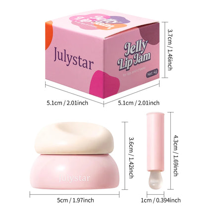 Little Round Jar Multi-Color Jelly Lip Balm for Lips and Cheeks Vibrant Colors Moisturizing and Nourishing Lip Nectar