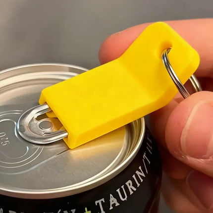 1Pc can beverage bottle opener, easy not to hurt hands, equipped with iron rings, not easy to lose, easy to carry, sturdy and durable